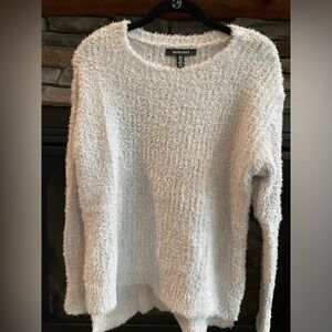 Ellen Tracy Size Medium White/Gray Sweater